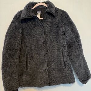 Patagonia Women's Charcoal Teddy Jacket